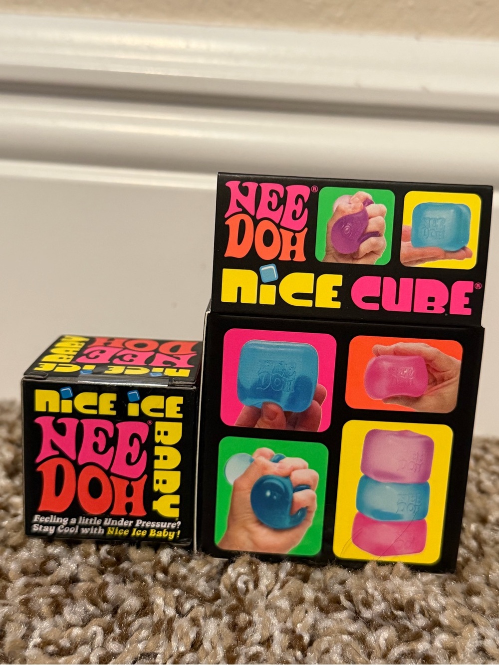 NeeDoh Nice Cube + needoh nice ice baby - purple Super Solid Squish - Picture 3 of 4